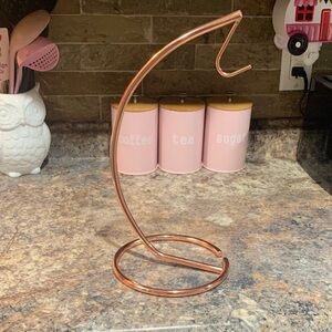 Rose Gold Metal banana holder Stand